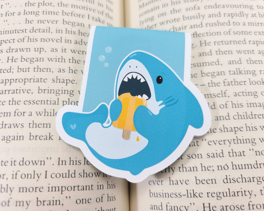 Shark Popsicle Magnetic Bookmark