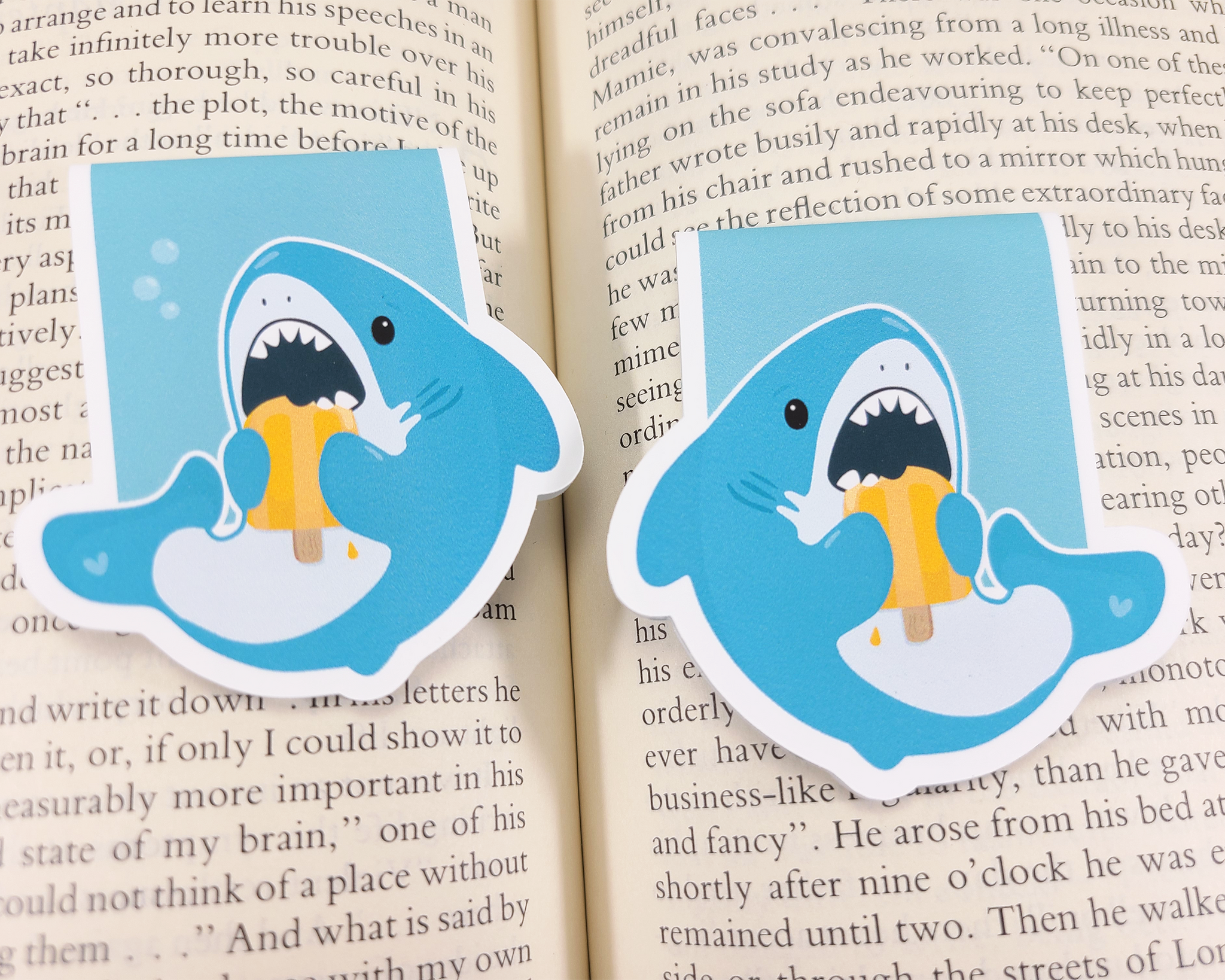 Shark Popsicle Magnetic Bookmark