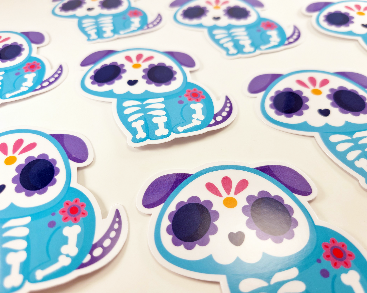 Day of the Dead Dog Sticker