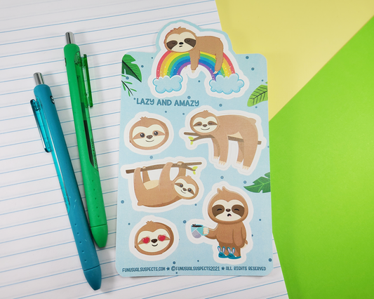 Sloth Sticker Sheet