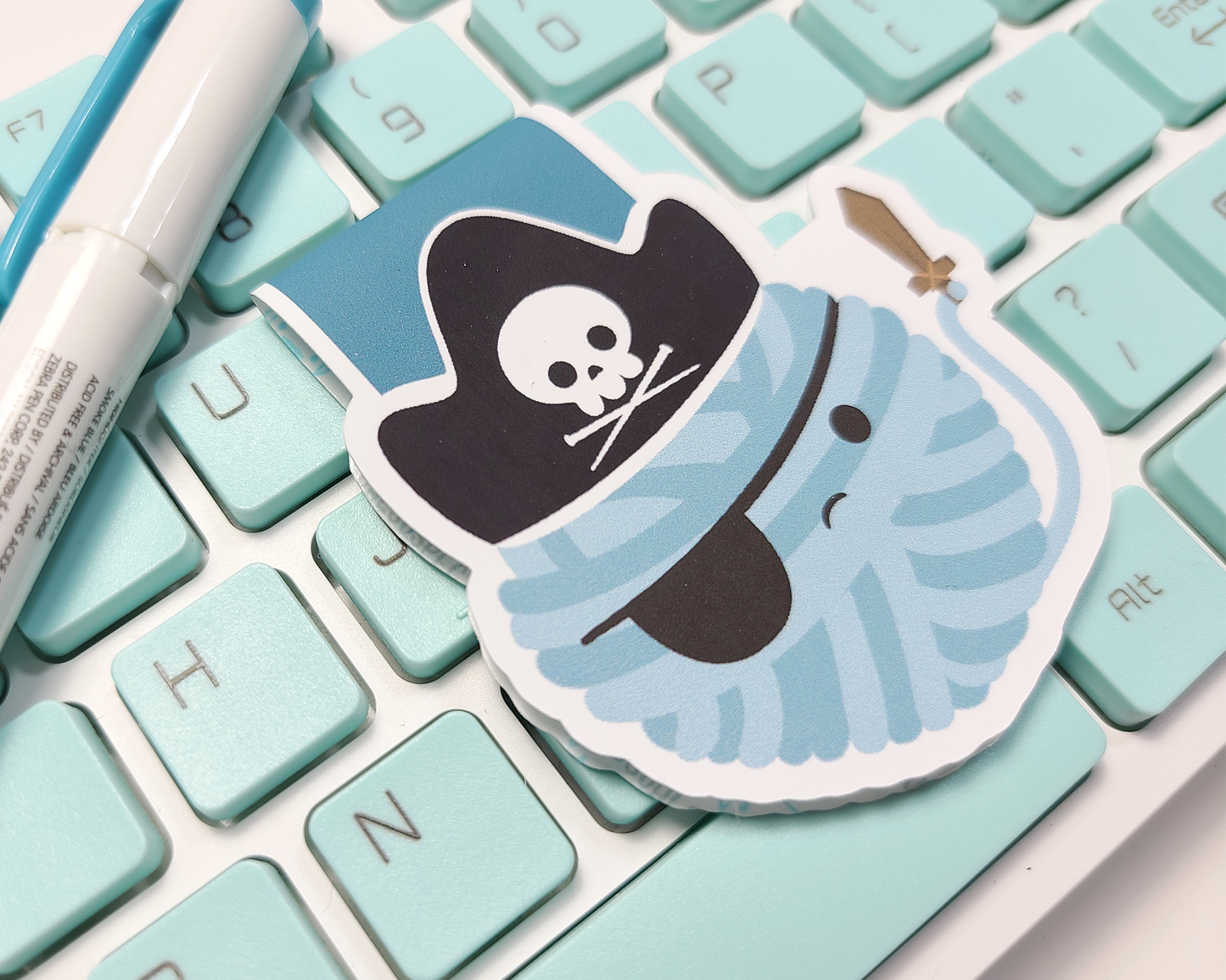 Yarn Pirate Magnetic Bookmark