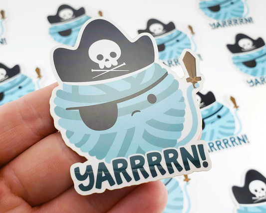 Yarn Pirate Sticker