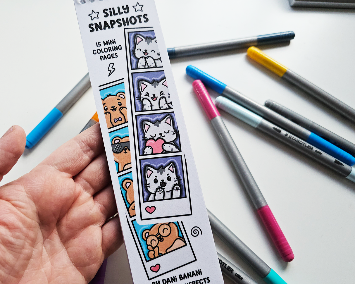Silly Snapshots Mini Coloring Book