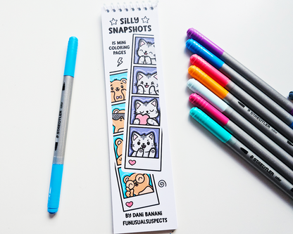 Silly Snapshots Mini Coloring Book