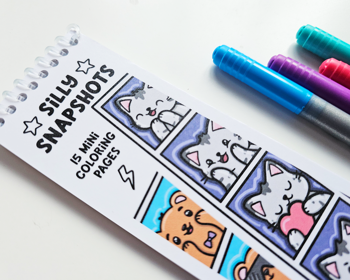Silly Snapshots Mini Coloring Book
