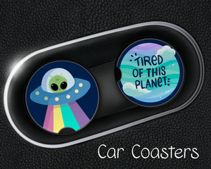 Alien Car Coasters