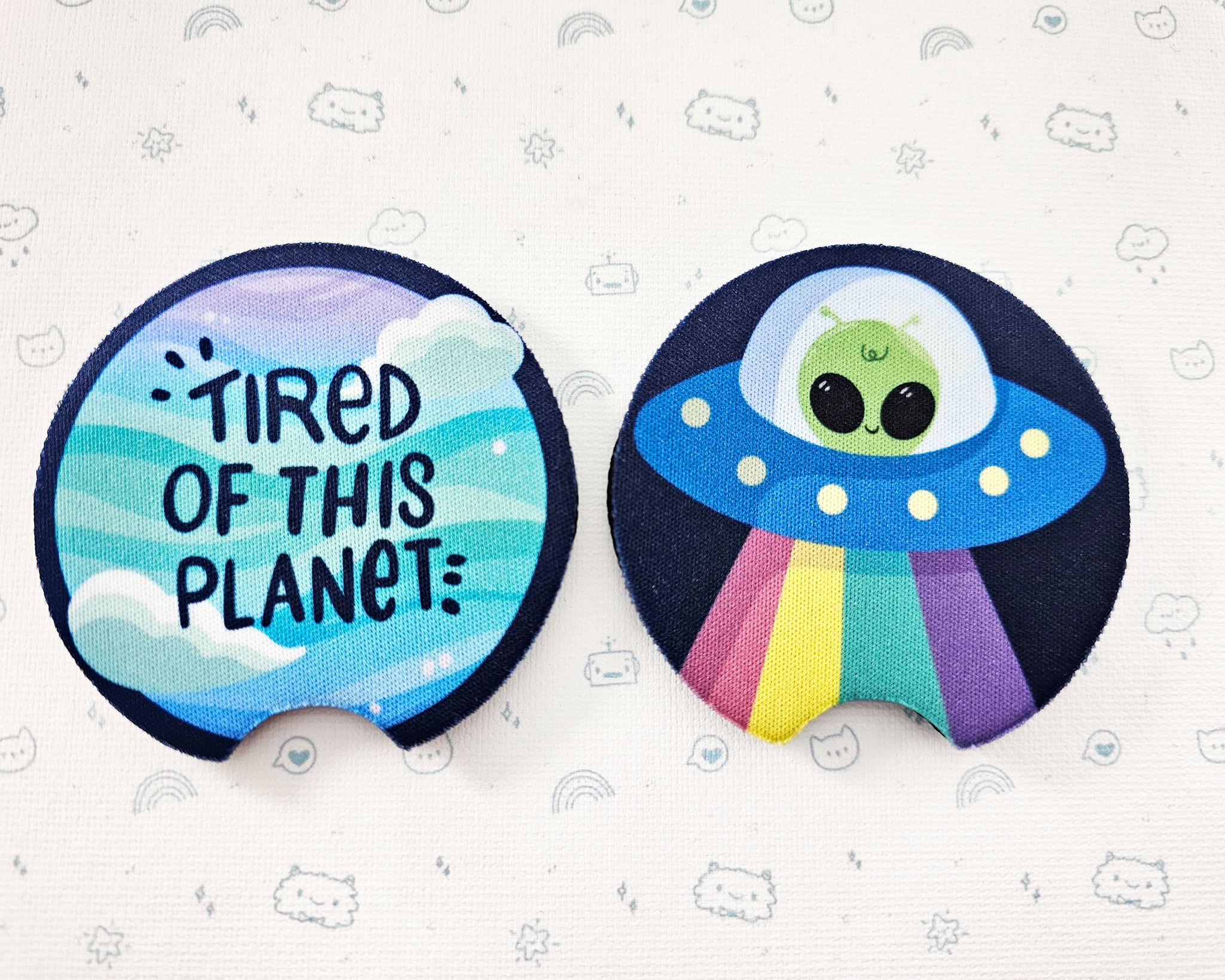 Alien Car Coasters