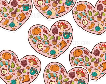 Heart Autumn Sticker