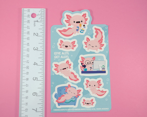 Axolotl Sticker Sheet