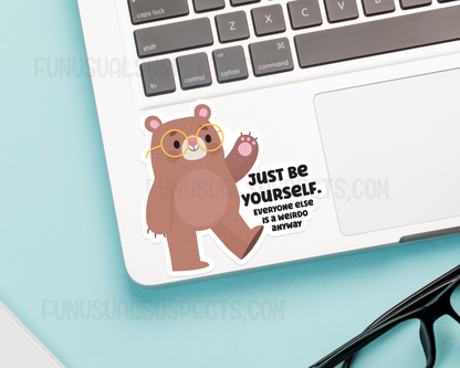 Bear Be Yourself Sticker