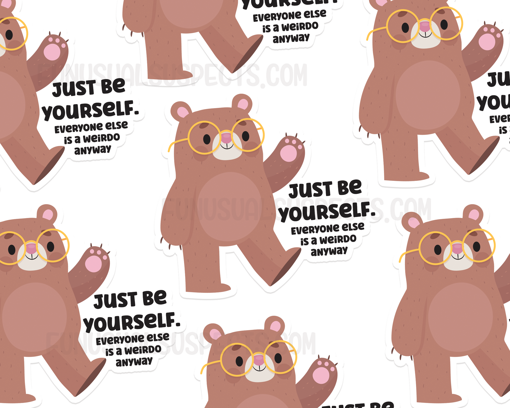 Bear Be Yourself Sticker