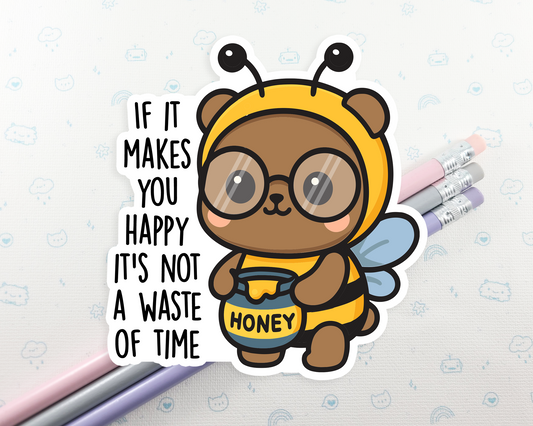 Bear Makes You Happy Sticker
