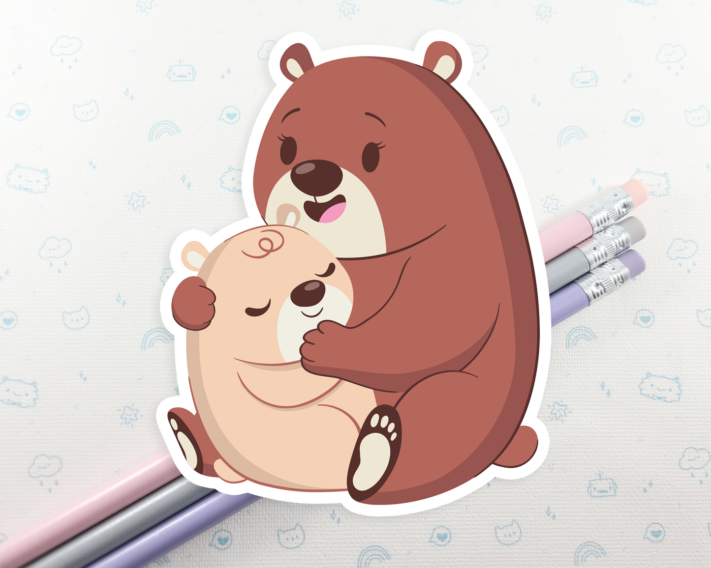 Bear and Cub Sticker