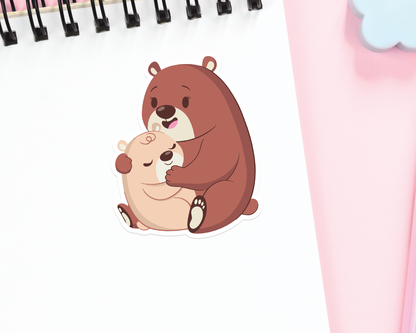 Bear and Cub Sticker