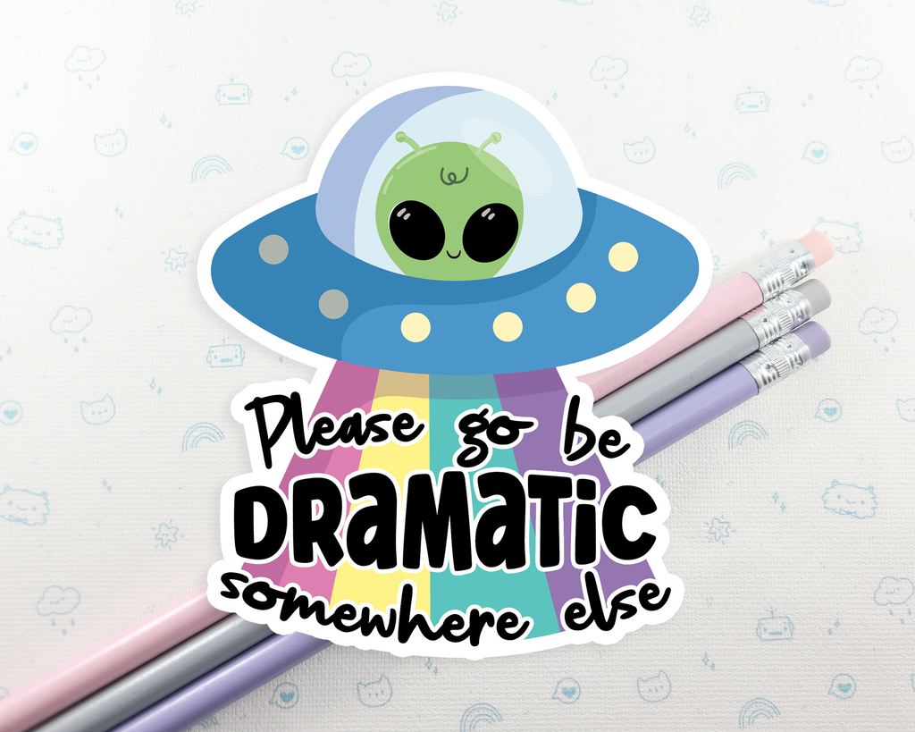 Alien Dramatic Sticker