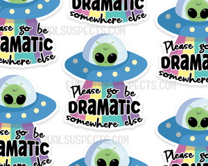 Alien Dramatic Sticker