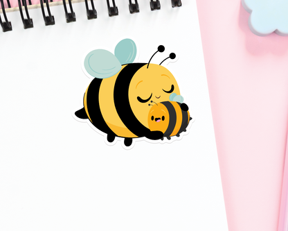 Bee Mom and Baby Sticker