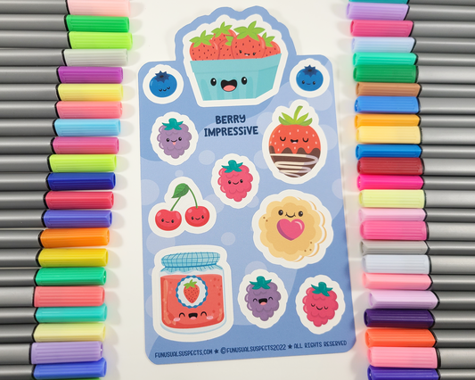 Berries & Jam Sticker Sheet
