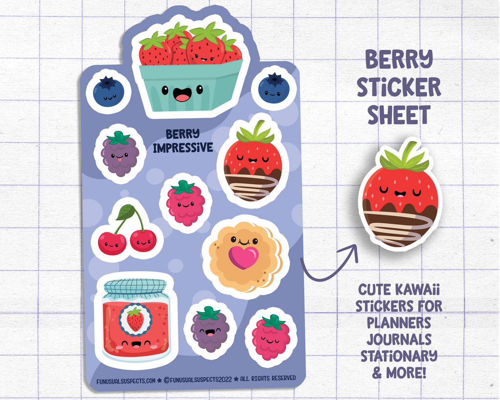 Berries & Jam Sticker Sheet