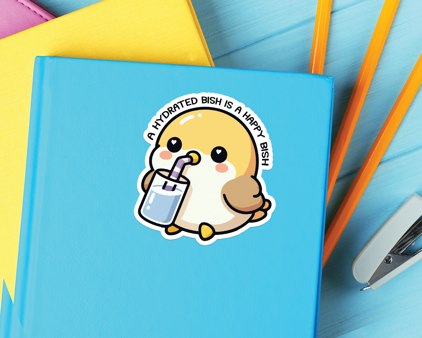 Bird Drinking Water Sticker