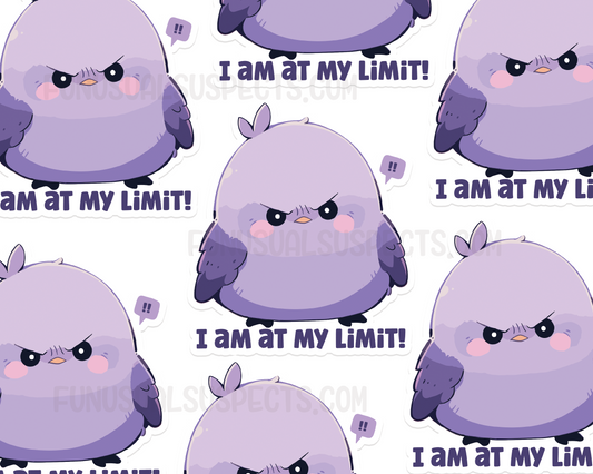 Bird At My Limit Sticker