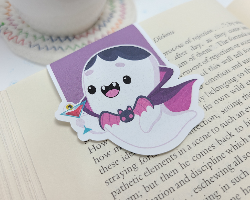 Halloween Vampire Ghost Magnetic Bookmark