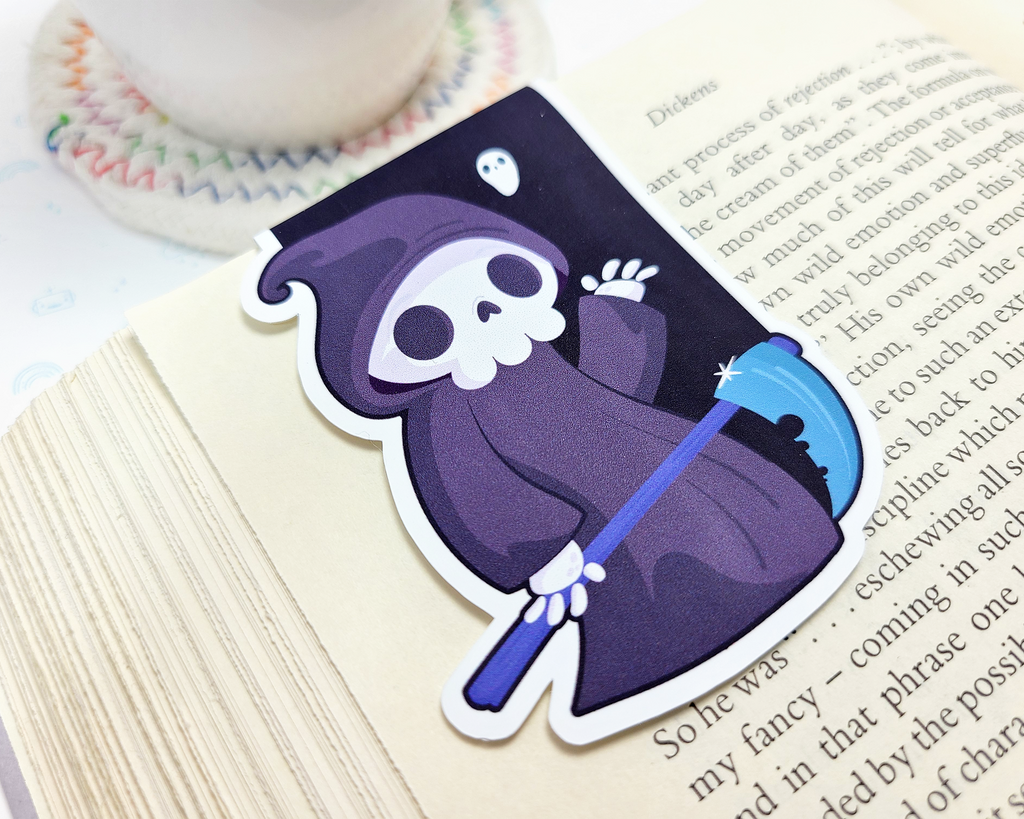 Grim Reaper Magnetic Bookmark