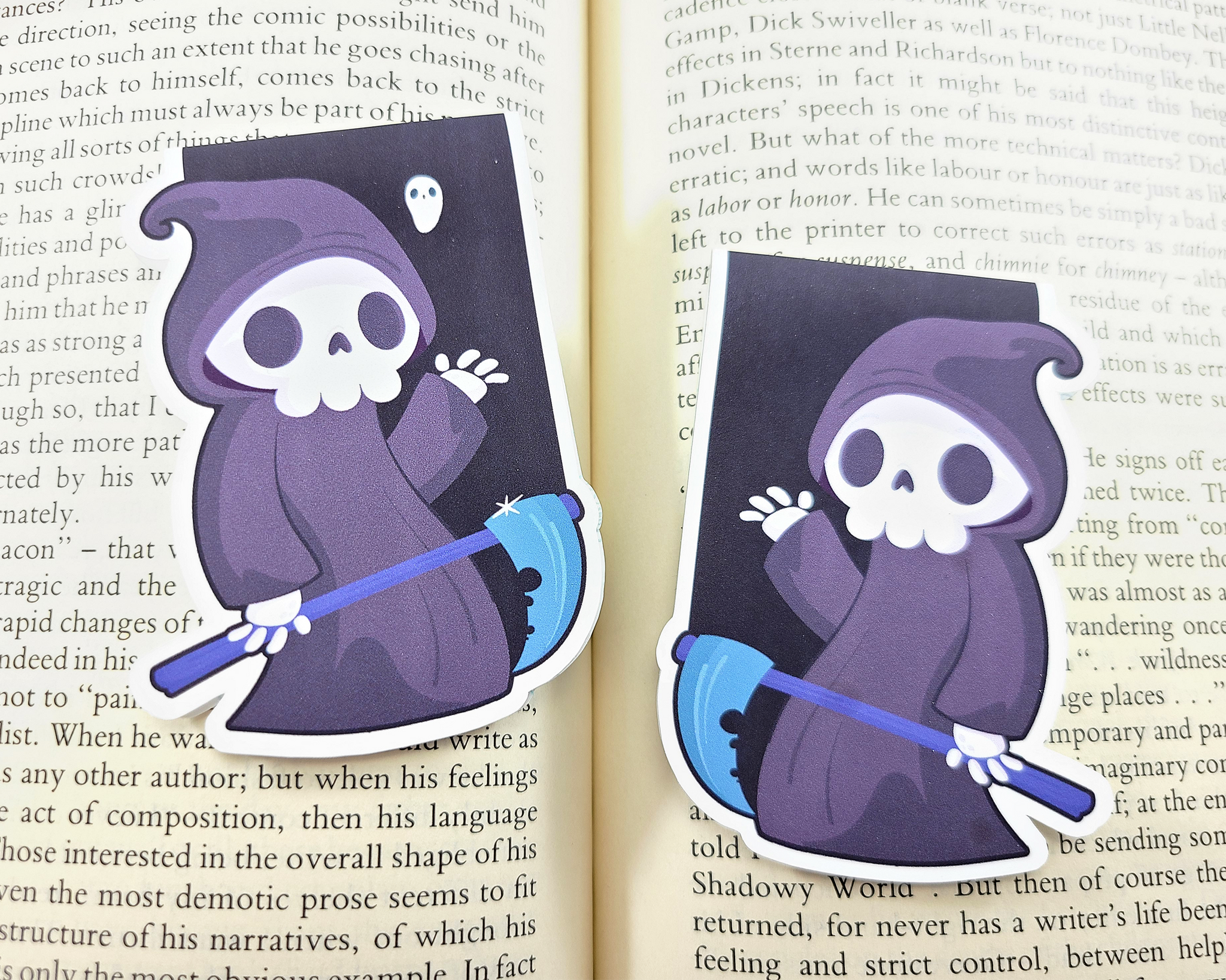 Grim Reaper Magnetic Bookmark