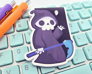 Grim Reaper Magnetic Bookmark