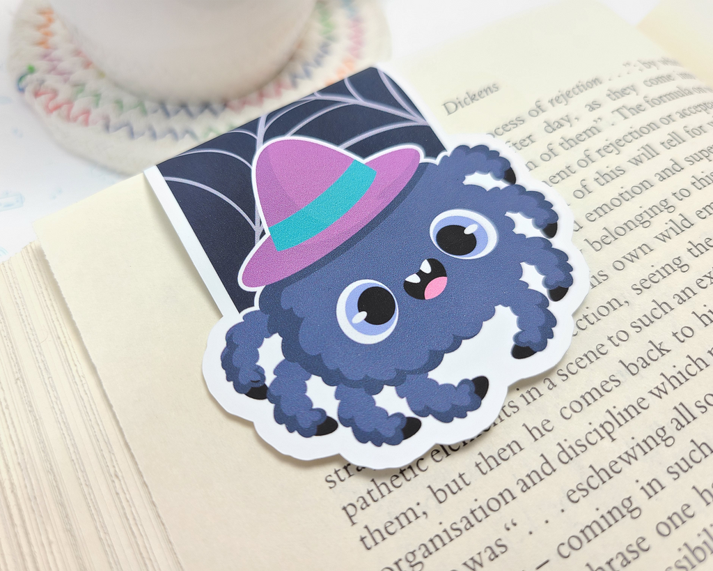 Halloween Spider Magnetic Bookmark