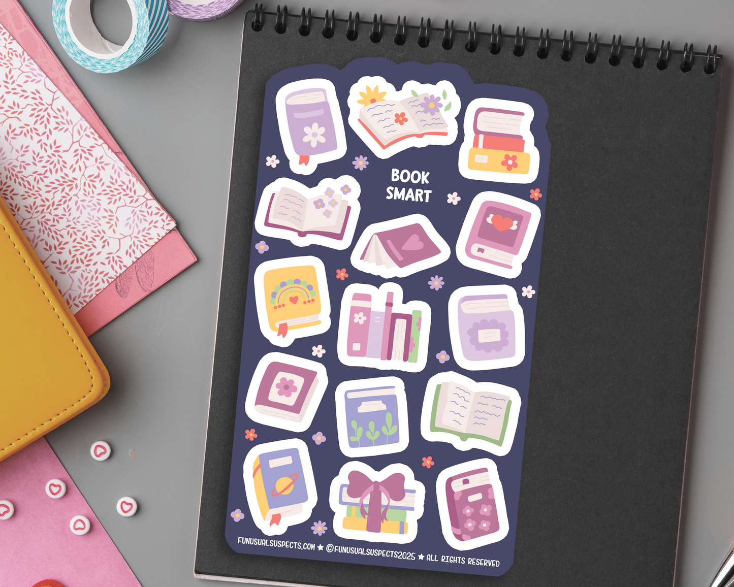 Books Mini Sticker Sheet