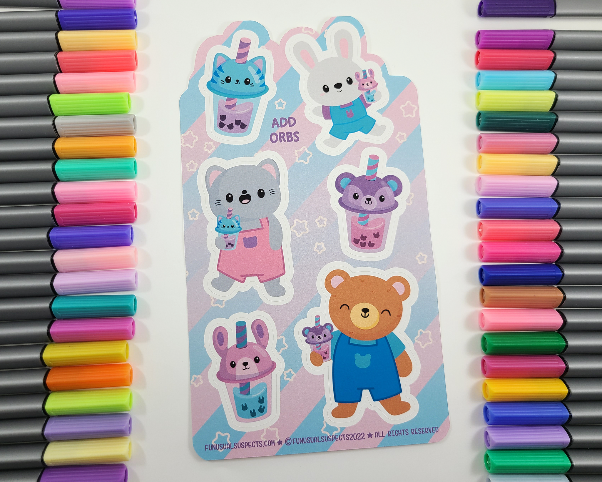 Boba Tea Sticker Sheet