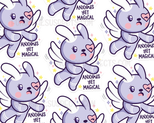 Bunny Anxious Yet Magical Sticker