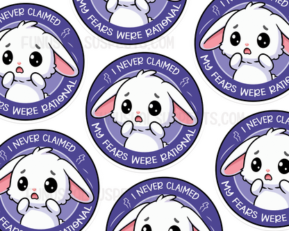 Bunny Irrational Fears Sticker
