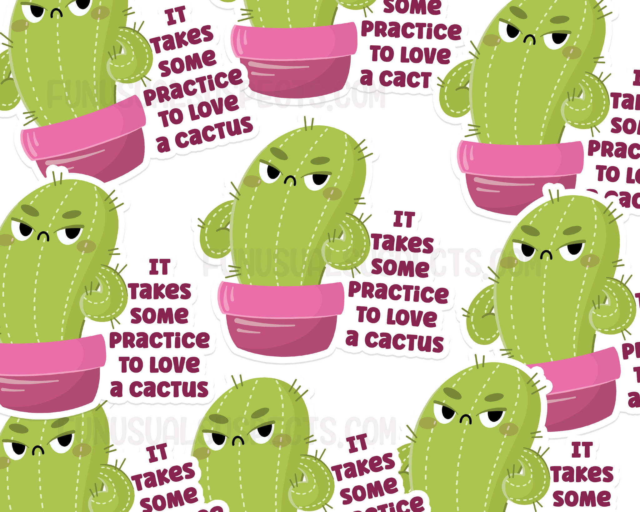 Cactus Practice Sticker