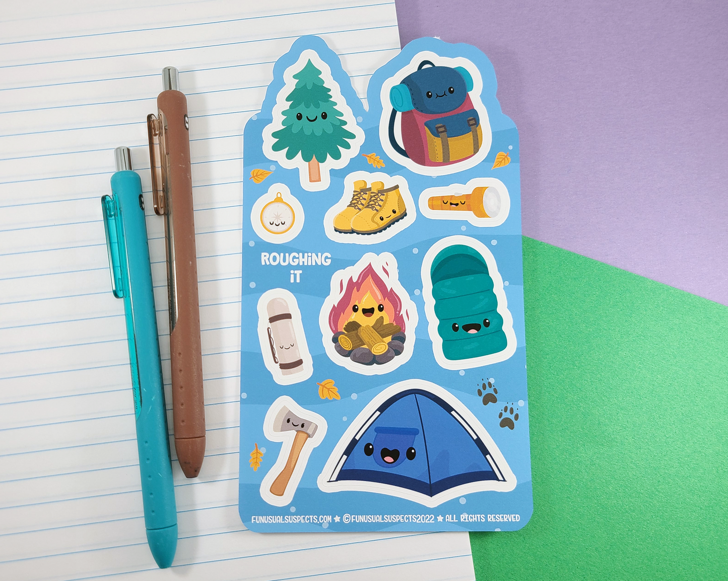 Camping Sticker Sheet