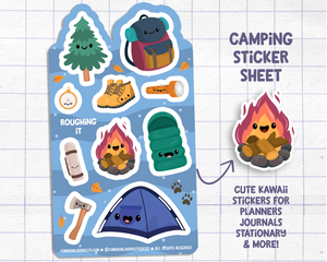 Camping Sticker Sheet