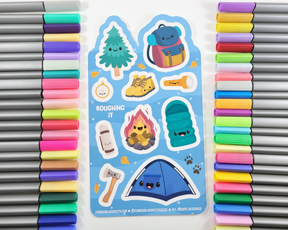 Camping Sticker Sheet