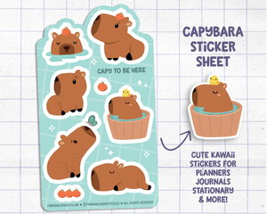 Capybara Sticker Sheet