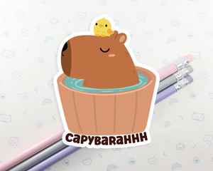 Capybara Pun Sticker