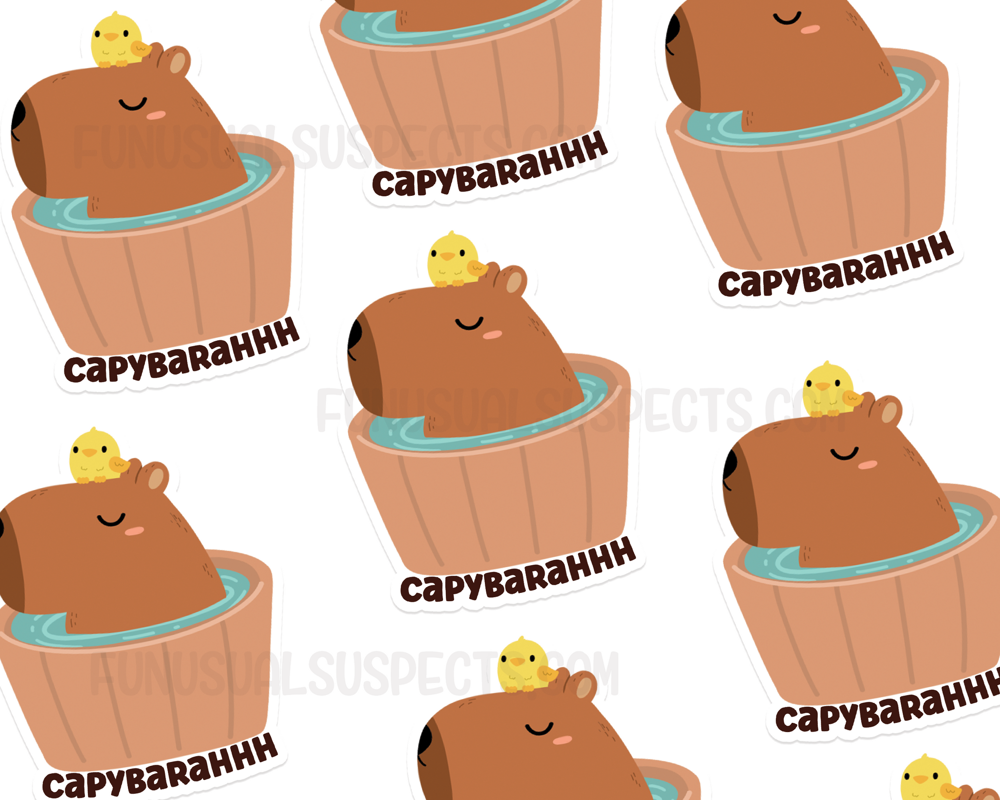 Capybara Pun Sticker