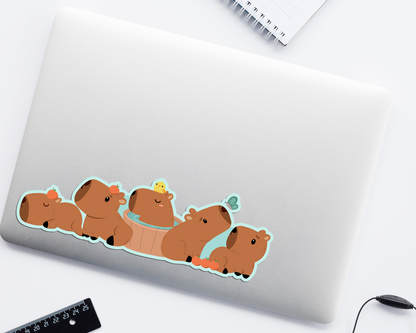 Capybara Long Sticker