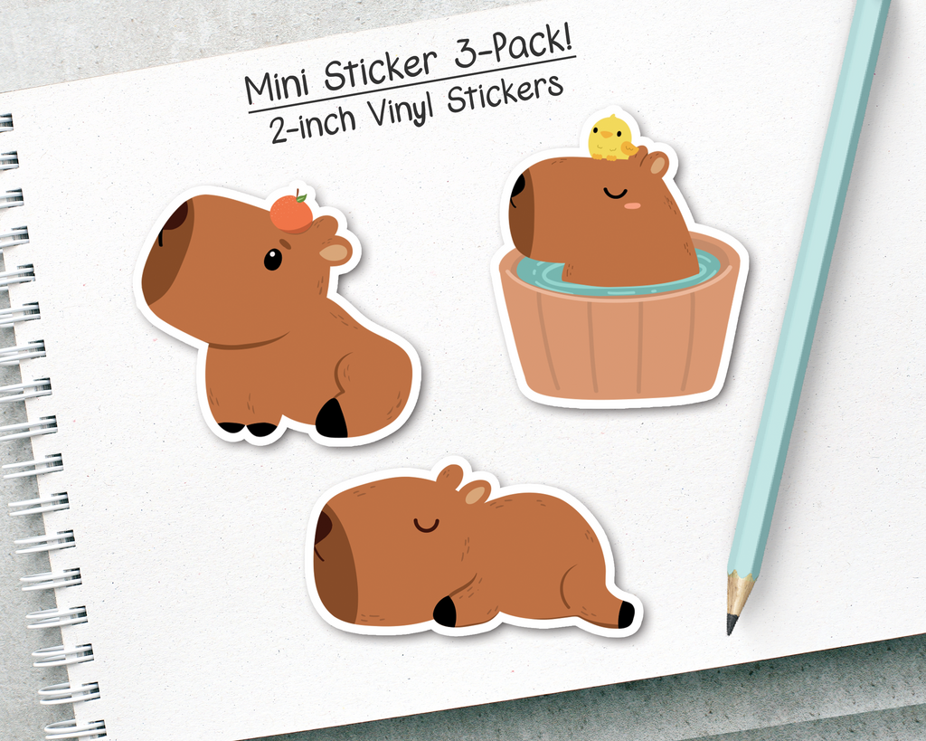 Capybara - Mini Sticker Pack