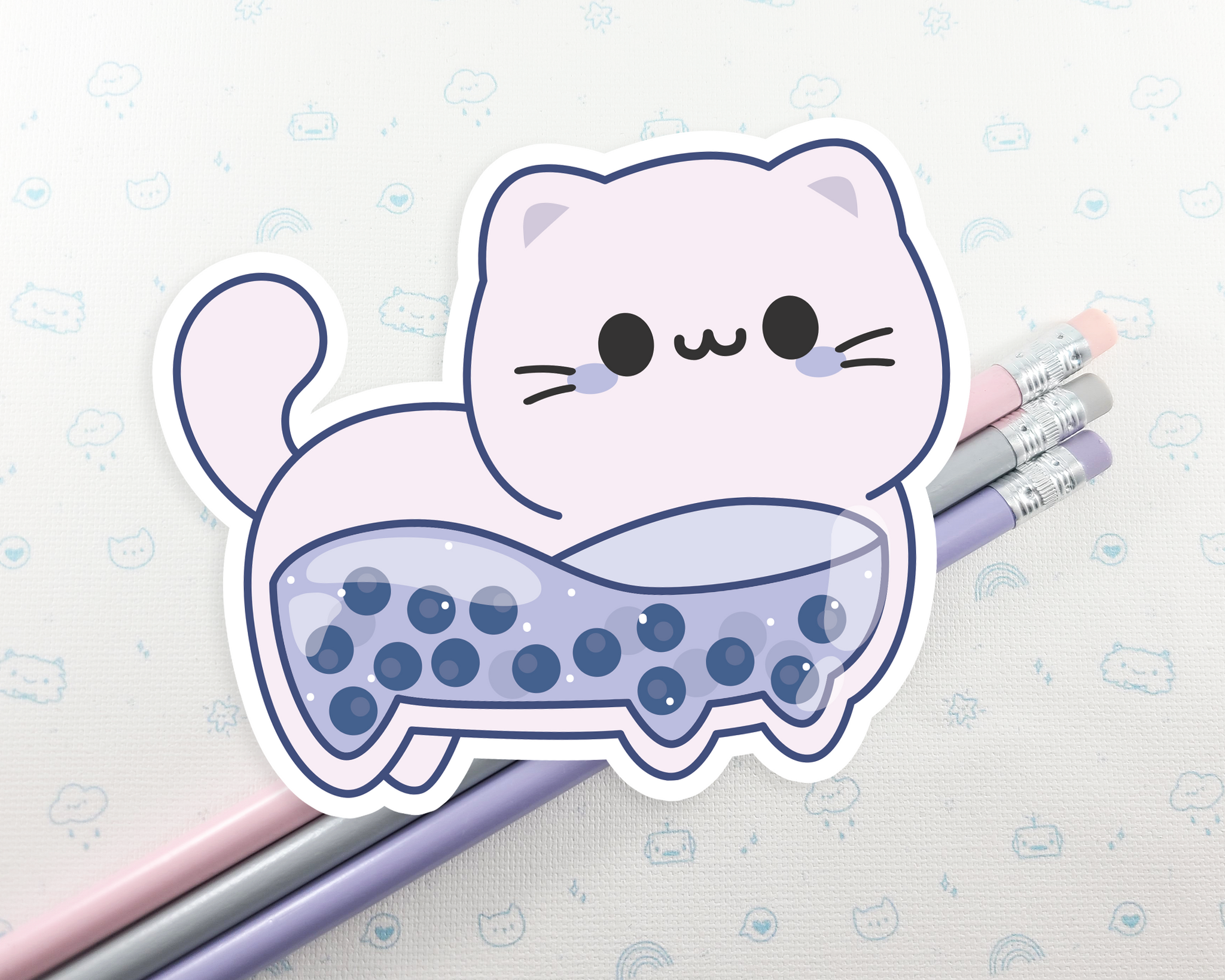 Boba Cat Stickers