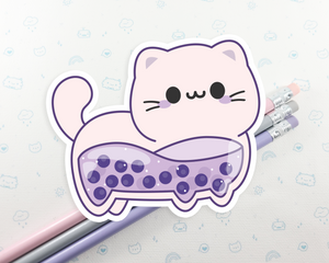 Boba Cat Stickers
