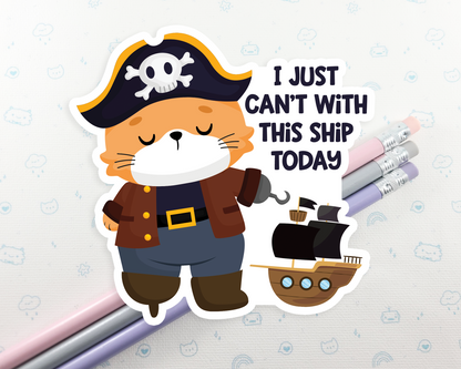 Cat Pirate Sticker
