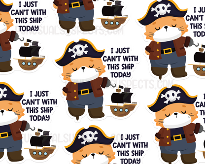 Cat Pirate Sticker