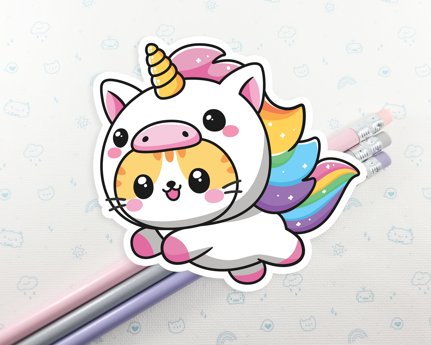 Cat Unicorn Stickers
