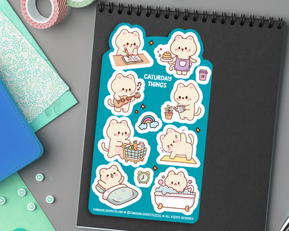 Cat Chores Sticker Sheet