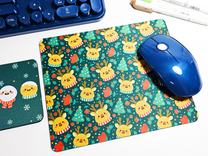 Christmas Mousepad and Coaster Set